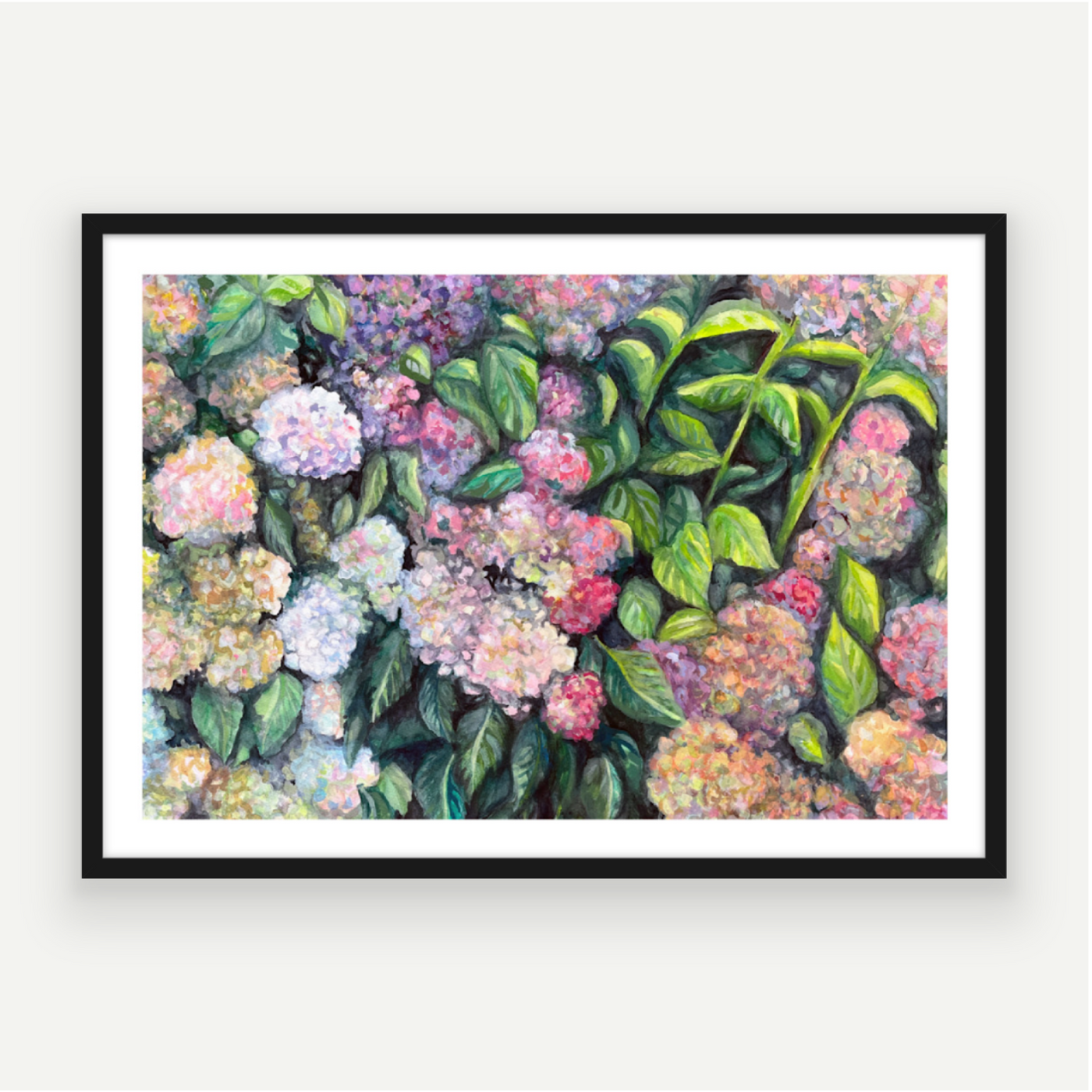 Mother's Hydrangeas Art Print
