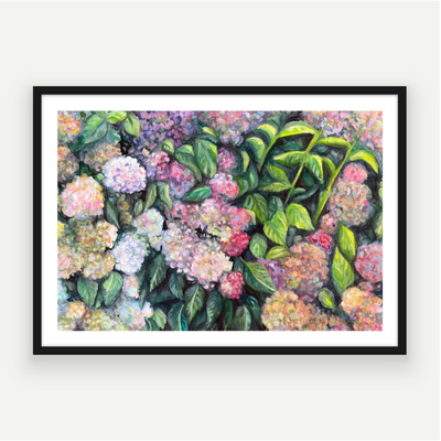 Mother's Hydrangeas Art Print