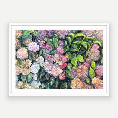 Mother's Hydrangeas Art Print