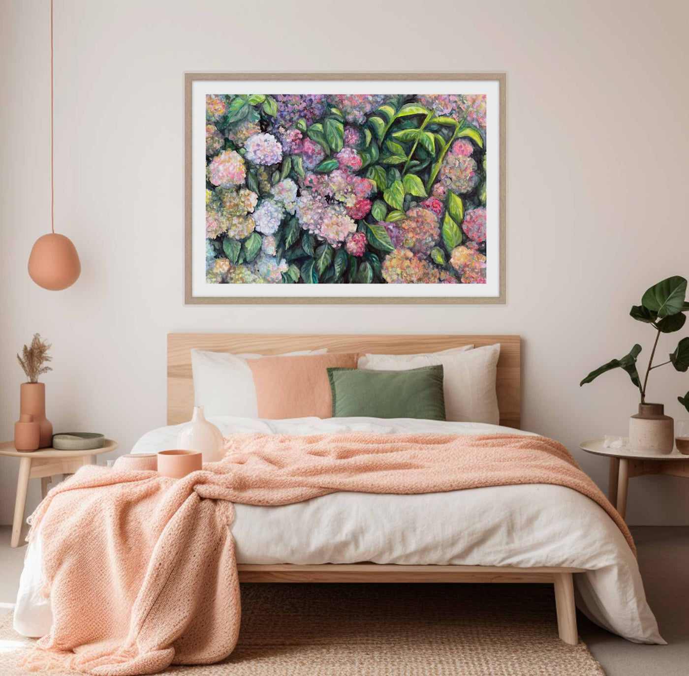 Mother's Hydrangeas Art Print