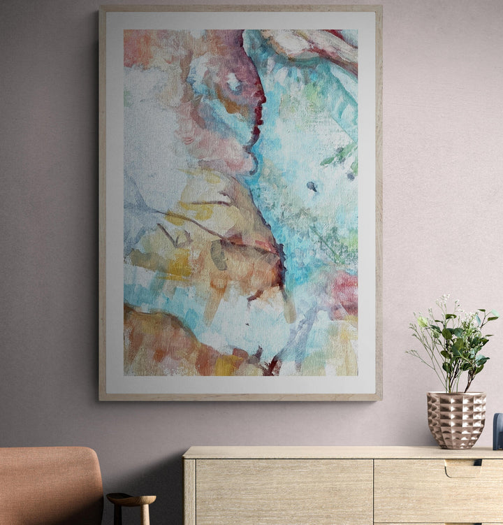 In The Blue Abstract Art Print