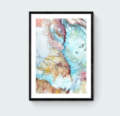 In The Blue Abstract Art Print