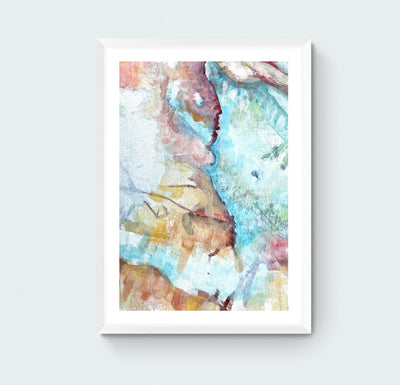 In The Blue Abstract Art Print