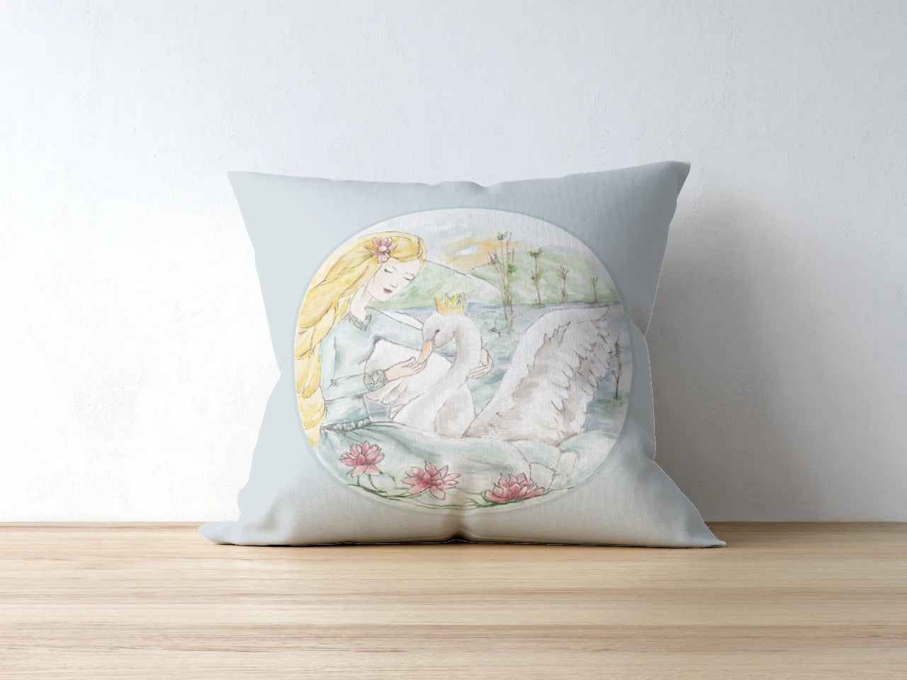 Swan Princess / Canvas Cushion